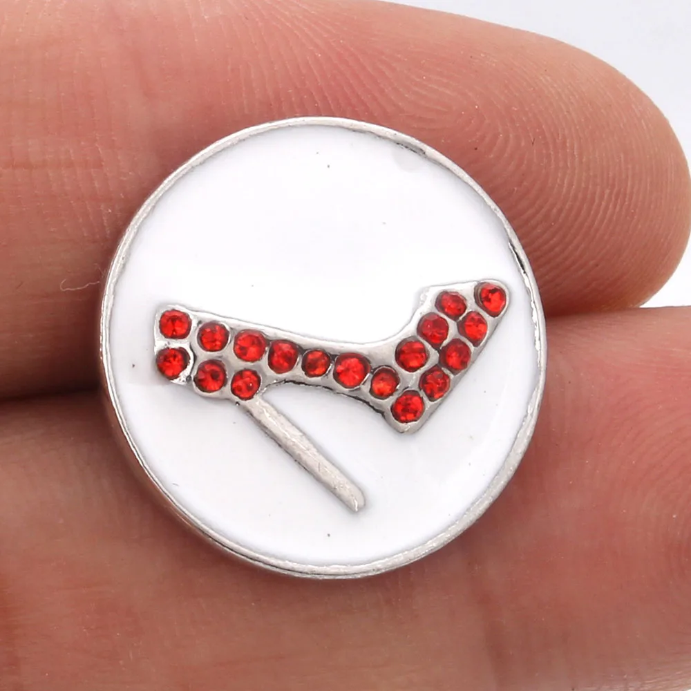 6 шт./лот новые кнопки металлические на высоком каблуке защелки для шармов