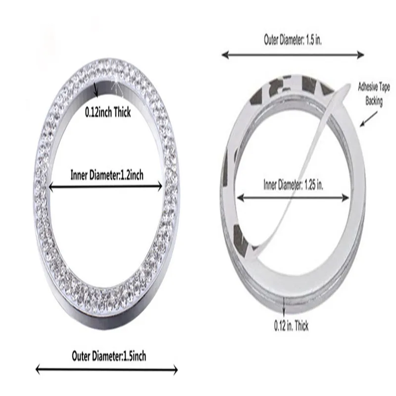 Кнопка запуска одним нажатием декоративное кольцо ручная работа Алмазный