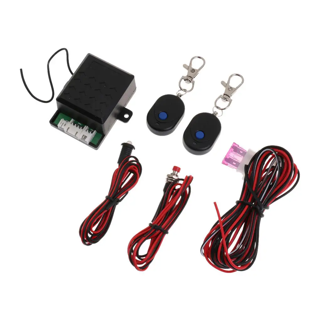 

Remote 12V Universal Car Immobilizer Anti Theft Alarm Security System Kit