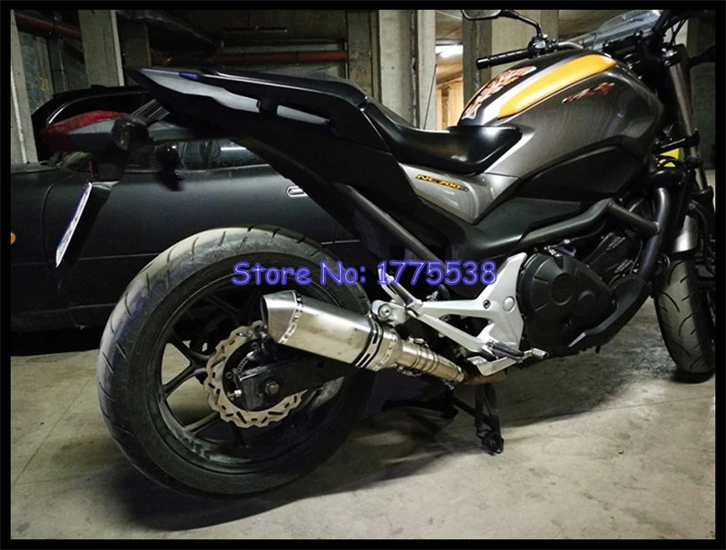 

Carbon Color Motorcycle Muffler Exhaust System Link Pipe for NC700 NC700X NC700S NC750 NC750X NC750S 12-17 Motorbike Muffler