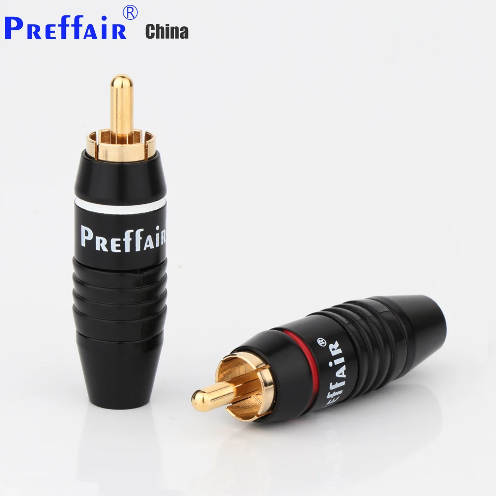 

Preffair R1711 латунные RCA Штекерный разъем, аудиокабель, Позолоченный разъем