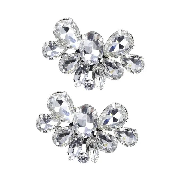 

Classic Rhinestone Shoe Buckle Imitation Gemstone DIY High Heels Decorated Q1FE