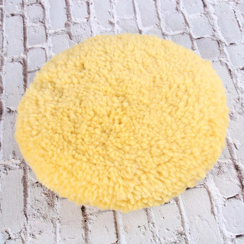 

M16 Waxing Wool Wheel Double Side Polished Pads Buffer for Car (White)