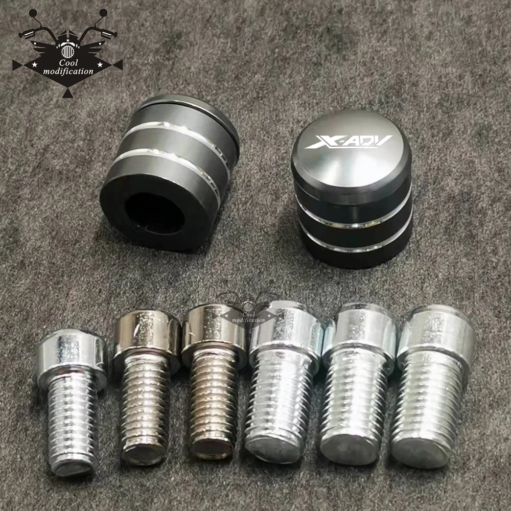 

For Honda XADV750 X-ADV 750 Motorcycle CNC Aluminum Rear View Handlebar Mirror Bolt Screws Mount Adapter