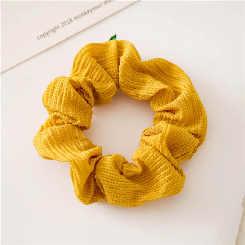 Однотонные зубочистки эластичные резинки для волос против морщин держатель