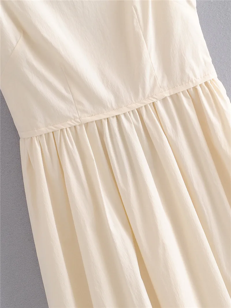 2020 Новое Женское платье с квадратным воротником А-силуэта Стройное длинное на