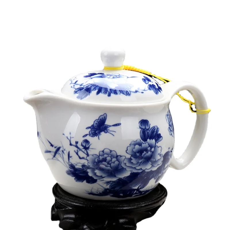 

Clear Heat Resistant Teapot Flower Big Side Handle Beauty Chinese Teapot Ceramic Premium Chaleira Esmaltada Chaleira BF50CH