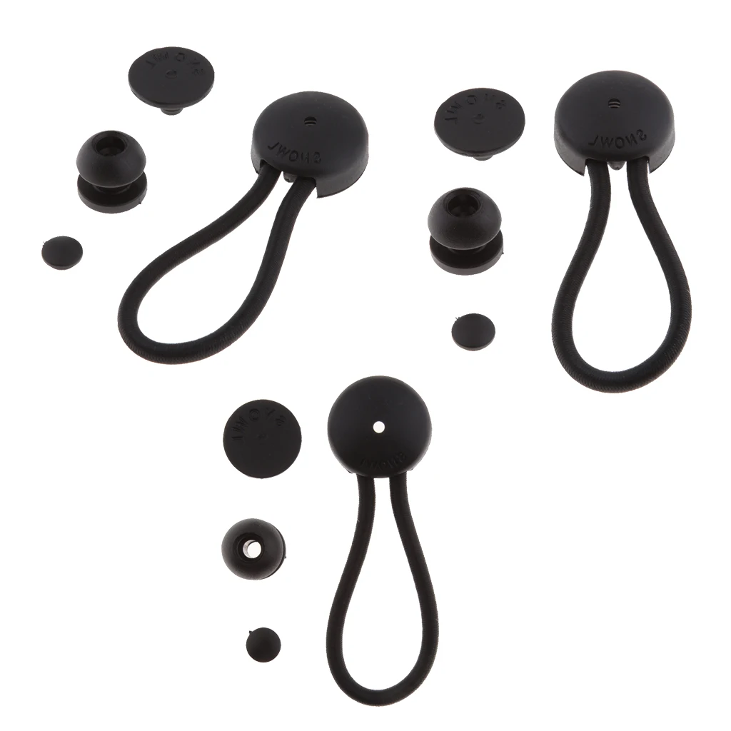 3 шт. черные шарики банджи шнур ремень брезентовый галстук|Морское оборудование| |