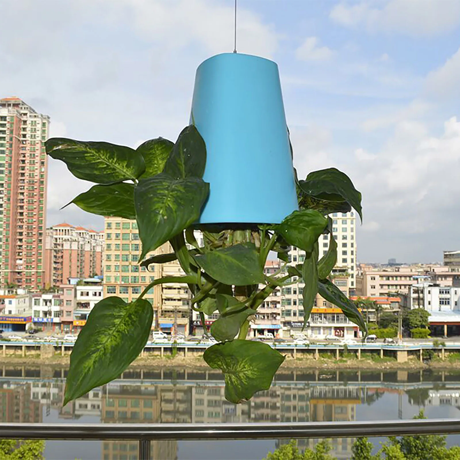 

Indoor Sky Upside Down Recycled Hanging Planter Pot Upside Down Sky Planting Pot Macetas De Plastico De Colgar Flower Pot