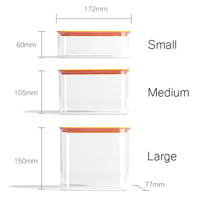 

Kitchen Sealed Cans Food Storage Cans With Lid Plastic Sealed Fresh Box Multi-purpose Grain Storage Box 2020 New HOT