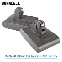 dc31 replacement battery 4 0ah 22 2v compatible with for dyson type a dc31 dc34 dc35 dc44 animal 917083 01 handheld vacuum l50