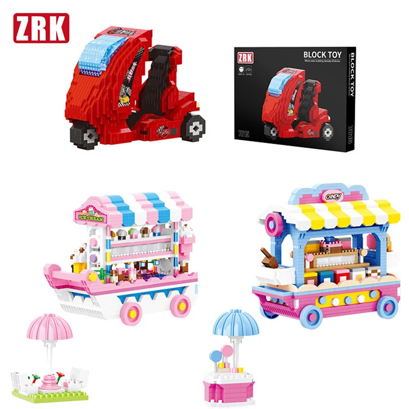 Бесплатная доставка ZRK 7815 7816 7817 DIY Мини Строительные блоки 2019 новый продукт игра