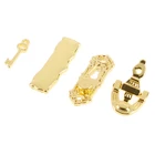 1:12 4 шт металлический дверной молоток набор кукольный домик аппаратные Миниатюрные аксессуары