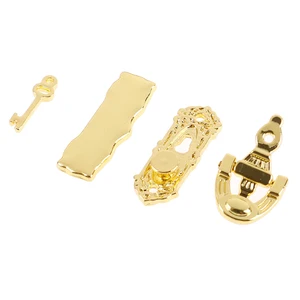 1:12 4 шт металлический дверной молоток набор кукольный домик аппаратные Миниатюрные аксессуары