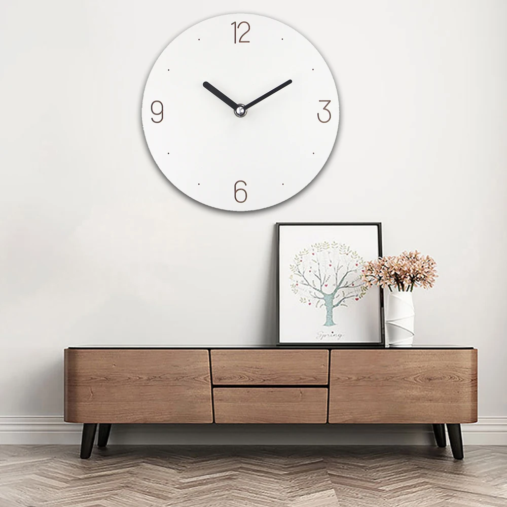 Деревянные большие настенные часы современный дизайн винтажные скандинавские 3D