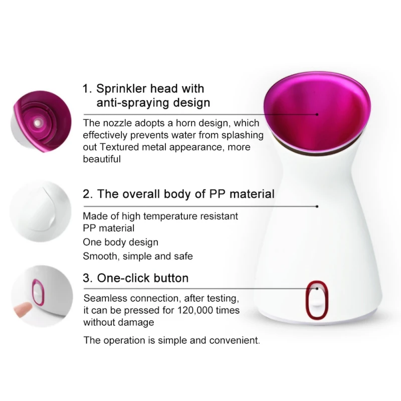 

Hot Spray Facing Household Hydrating Steaming Surface Instrument-us Gauge Steam Face Spraying Capacity Instrument Hydrating