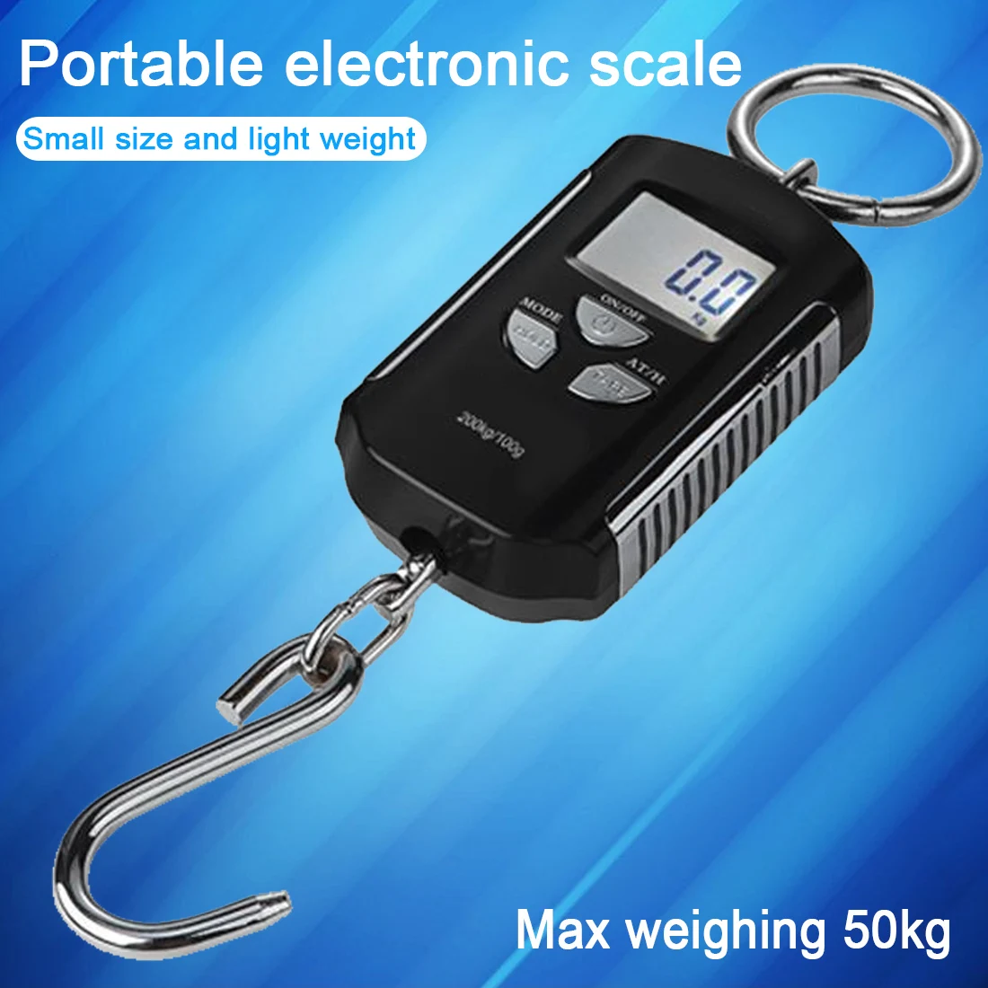 200 кг/100 г мини Портативный висит крановые весы цифровые большой грузоподъемности