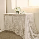 150*300 см белая винтажная скатерть для стола, кружевная Декоративная скатерть, скатерть для обеденного стола, текстильный фон, домашний декор