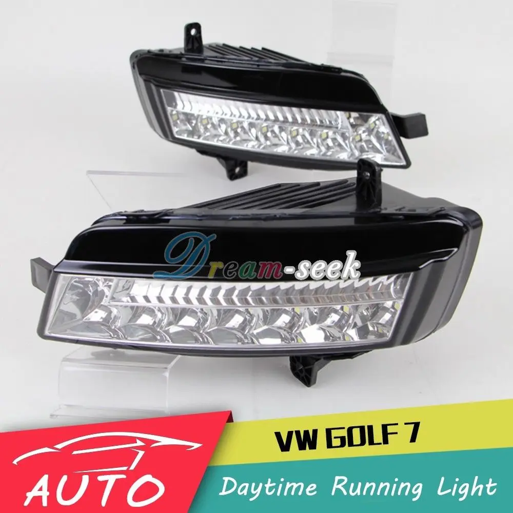 DRL для Volkswagen Golf 7 MK7 2013 + водить автомобиль дневного света Водонепроницаемый