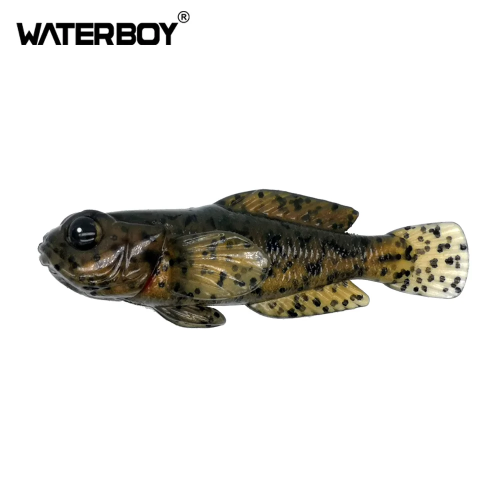 1PCS 75mm 9.3g Goby Soft Lure Swimbait 0.33oz 3inch Fish baits Finest Detailed Top Quality Softbait soft Fishing Bait