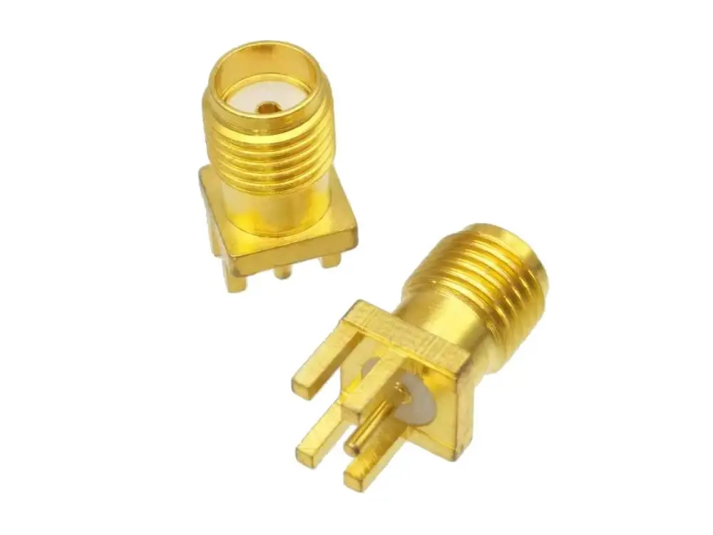 Разъем SMA гнездо припоя PCB зажим edge mount RF коаксиальный|rf coaxial connectors|rf connectorrf |