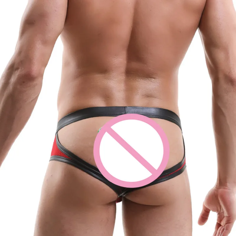 Модные мужские сексуальные стринги с открытым передним отверстием забавные