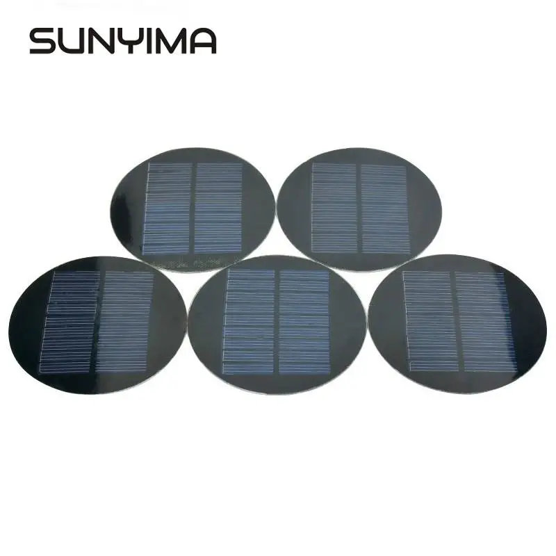 SUNYIMA 5 шт. солнечная панель s PET поли 88 мм 4 в 100мА DIY Солнечное зарядное устройство