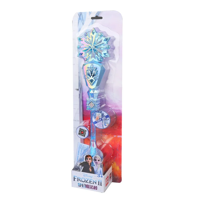 disney frozen 2 elsa anna princess music magic wand girl toys with original box makeup toys birthday christmas gift free global shipping