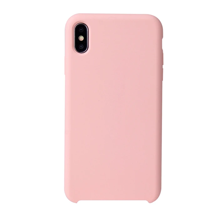 11-Cherry pink G чехол, Модный Чистый жидкий силиконовый чехол для телефона для iPhone X, iPhone Xs, мягкий чехол для телефона для iPhone XR, iPhone XS MAX, чехол для телефона - Цвет: 11-Cherry pink