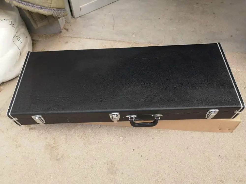 Высококачественный чехол из искусственной кожи черного цвета для гитары Stratocstaer