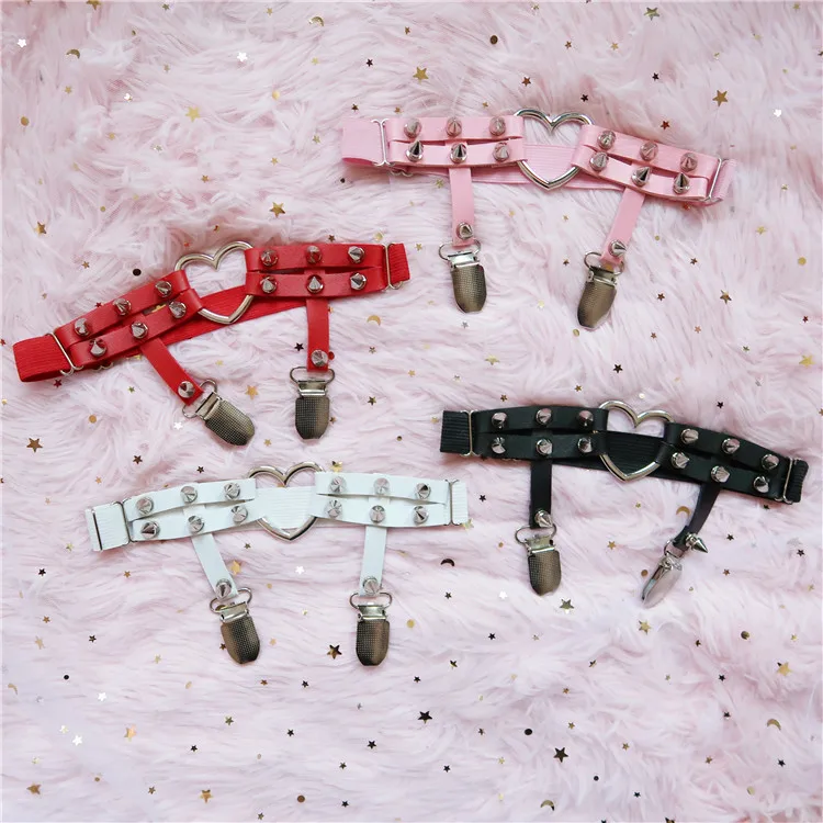 1 шт. женский эластичный кожаный ремень в стиле харадзюку|Подвязки| |