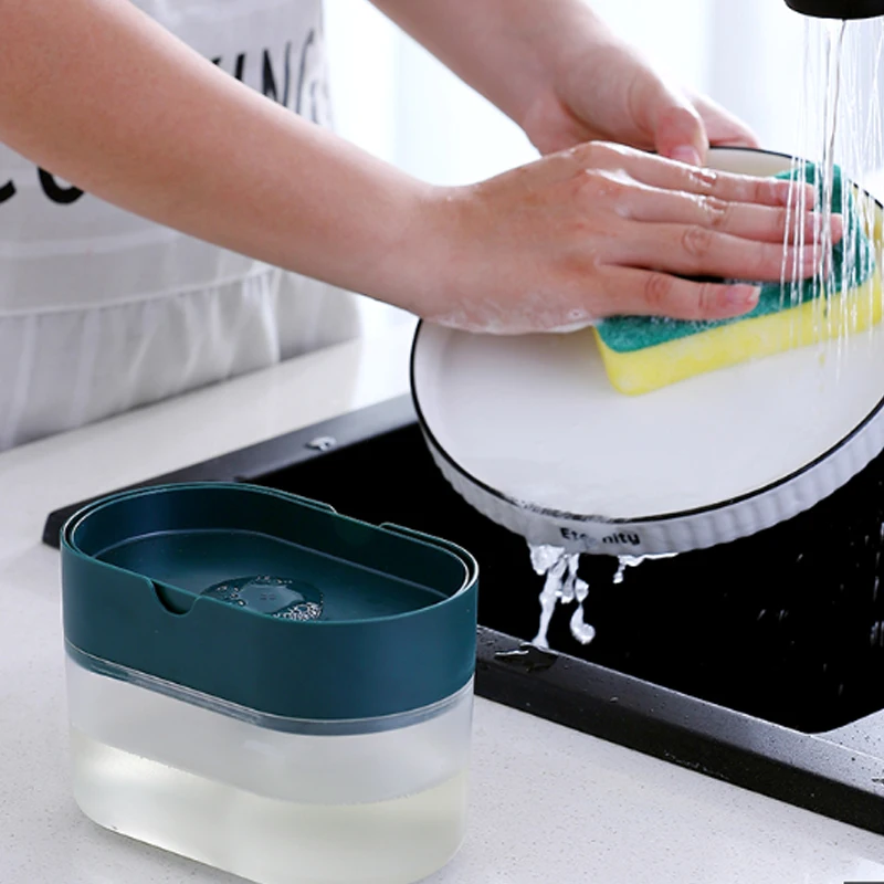 Новая кухонная щетка для мытья посуды и жидкость автоматическое устройство