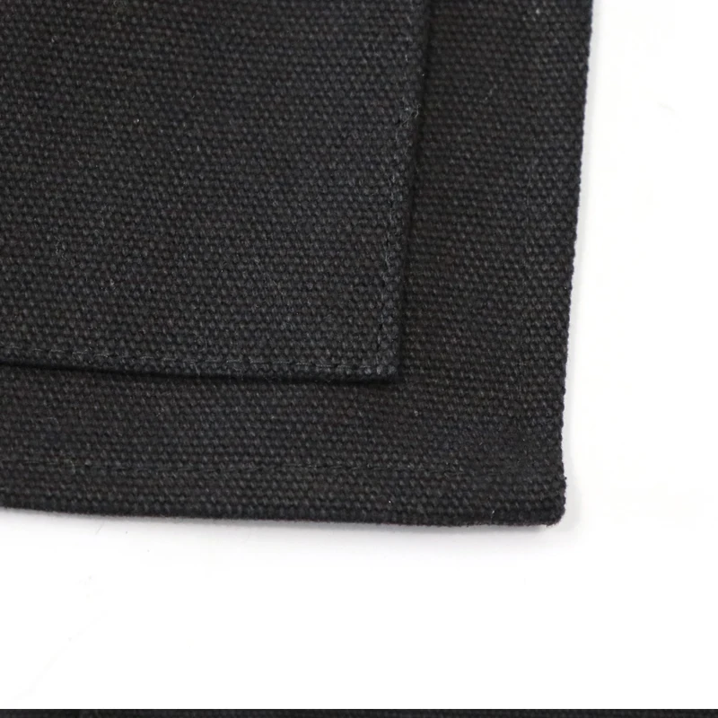 

New style popular black half length apron factory movetly design multi function apron for leisure