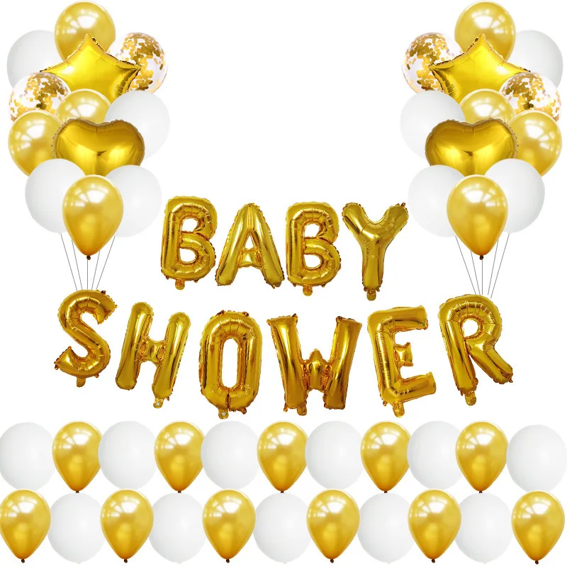

baby shower girl Balloon 18-inch Love Aluminum Film balloons 1st birthday party decorations kids воздушные шары globos balony