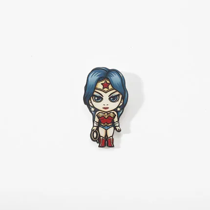 Мстители DC герой брошка мультфильм симпатичный значок Супермен Человек-паук Железный человек Бэтмен Халк булавка сумка аксессуары для женщин - Окраска металла: 24