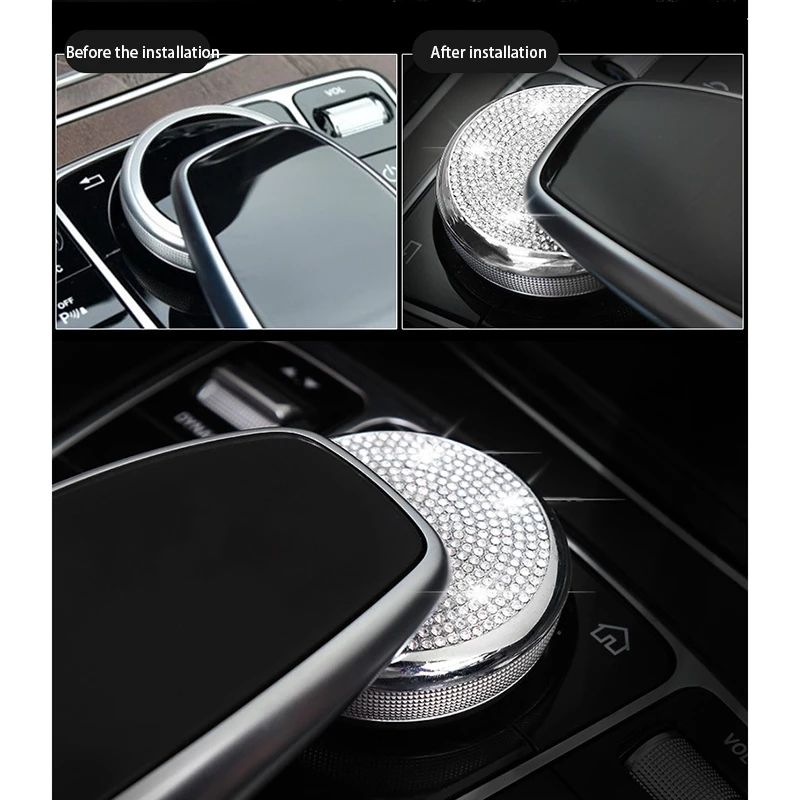 Хрустальная консоль мультимедийная кнопка крышка подходит для Benz E Class W213 E200L E300L
