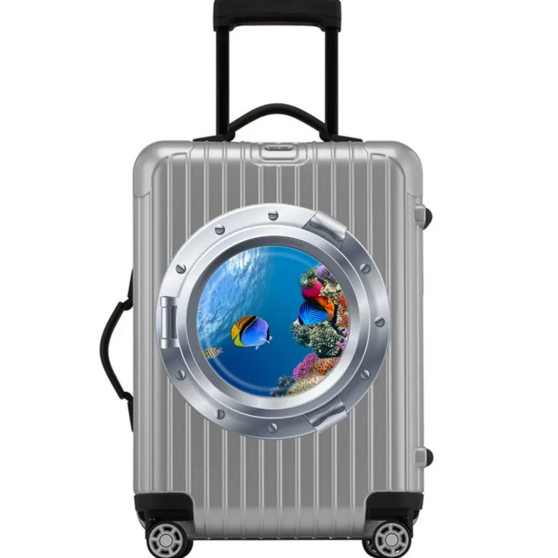 3D подводная лодка подводный мир наклейки на окна Холодильник Дверь стиральная