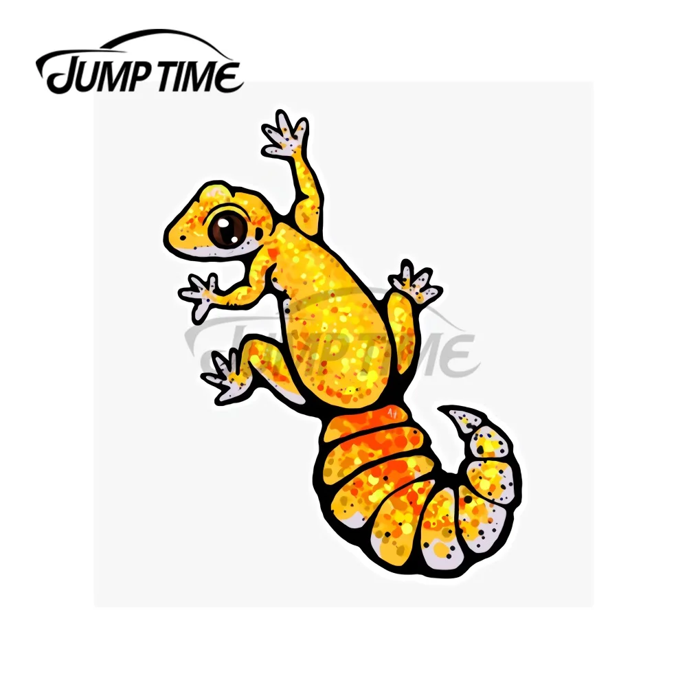 Автомобильная аниме-наклейка JumpTime 13x10,6 см с леопардовым принтом, Виниловая наклейка с индивидуальным принтом для защиты от царапин для RV GTR
