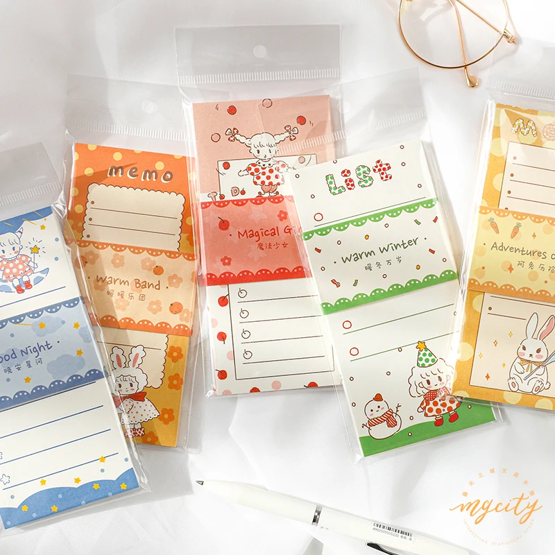 

6PCS/LOT grow a lovely one series message record paper memo pad