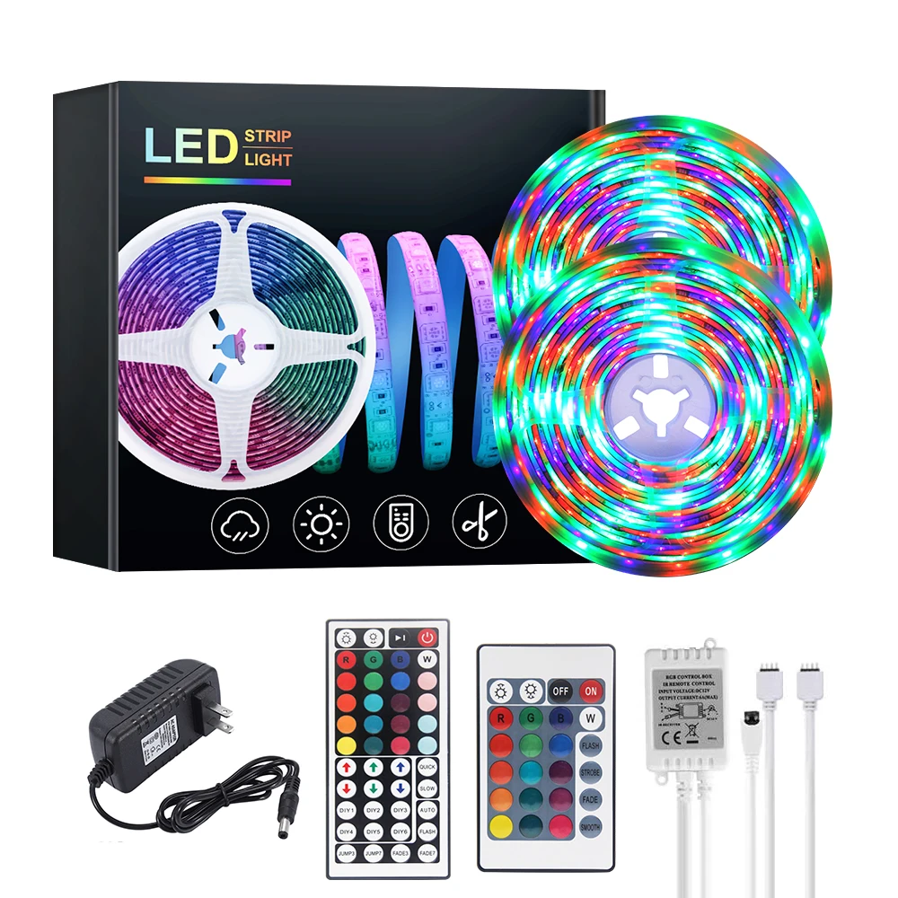 

LED Strip Lights 2835 SMD Flexible Ribbon TV Background RGB LED Light Waterproof 5M 10M 20M Desktop Screen BackLight Diode Tape