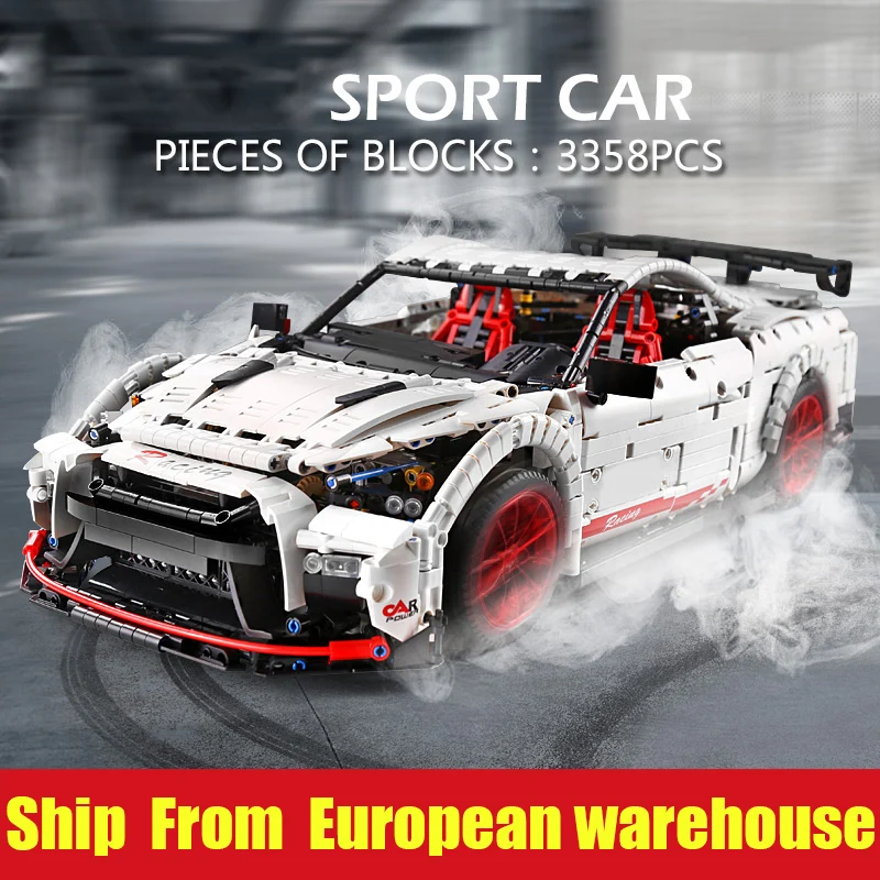 

Mould King 13172 Nismo Nissan GTR GT3 набор скоростных гоночных спортивных автомобилей совместимый 25326 строительные блоки кирпичи модель игрушка