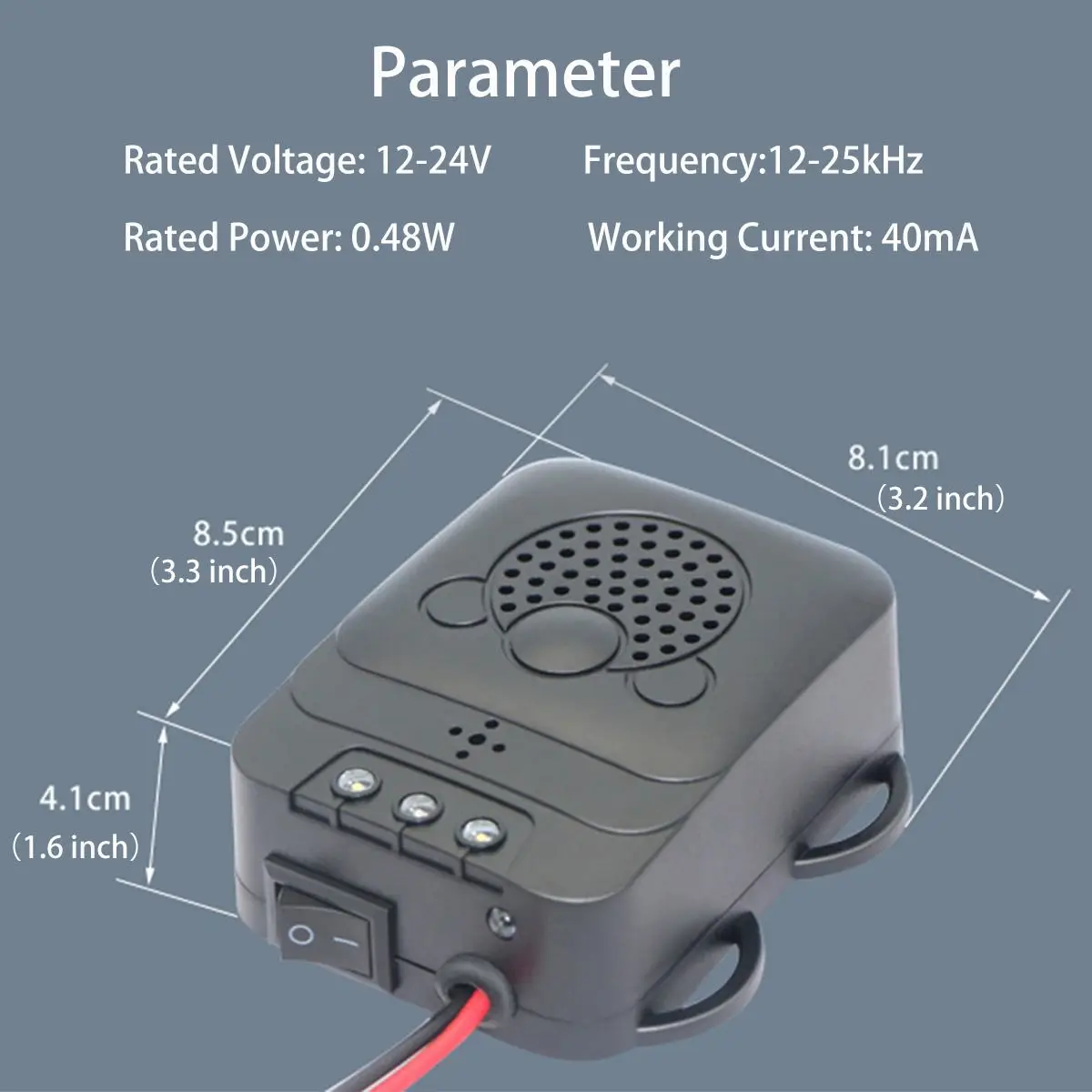 

New 12-24V Anti-rat repeller Ultrasonic Mouse Repellent Mouse Repeller For Car Non-Toxic Keep Rodent Marten Away Car accessories
