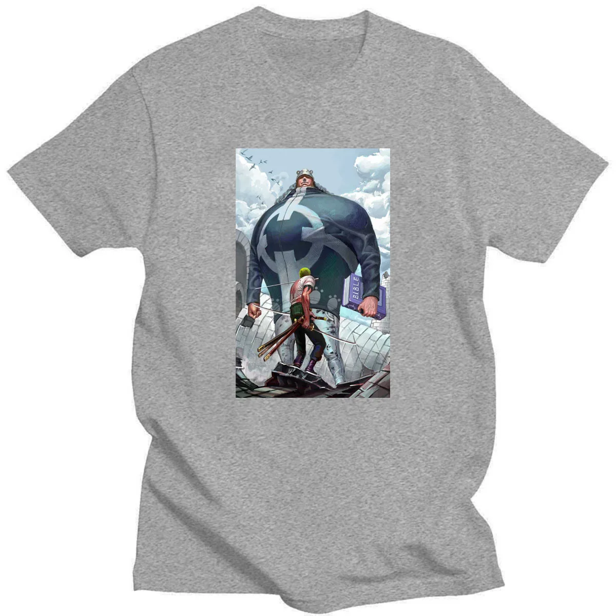 

Summer Hot Japanese Anime One Piece Roronoa Zoro Cosplay Art Print T-Shirts Fashion Short Sleeve O-neck Cotton Tees for Fans