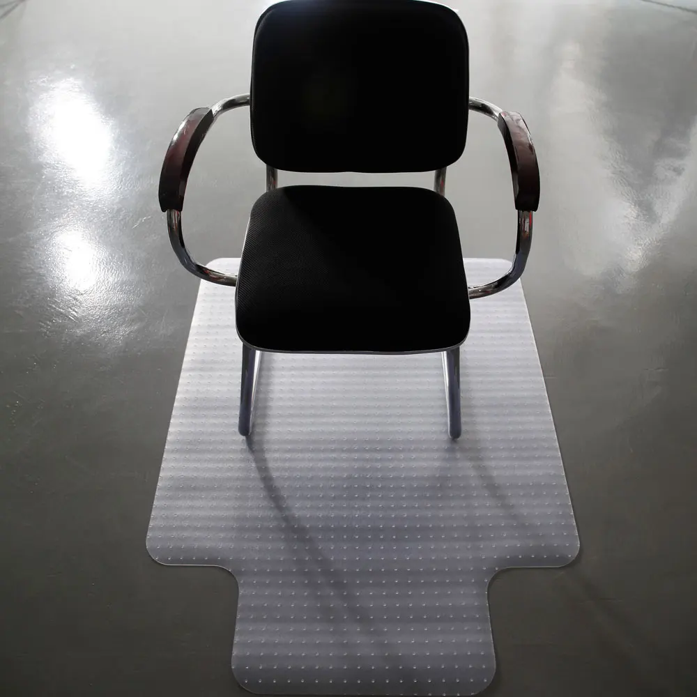 

90 x 120 x 0.22cm PVC Home-use Protective Mat Chair Pad with Nail for Floor Chair Transparent180821115