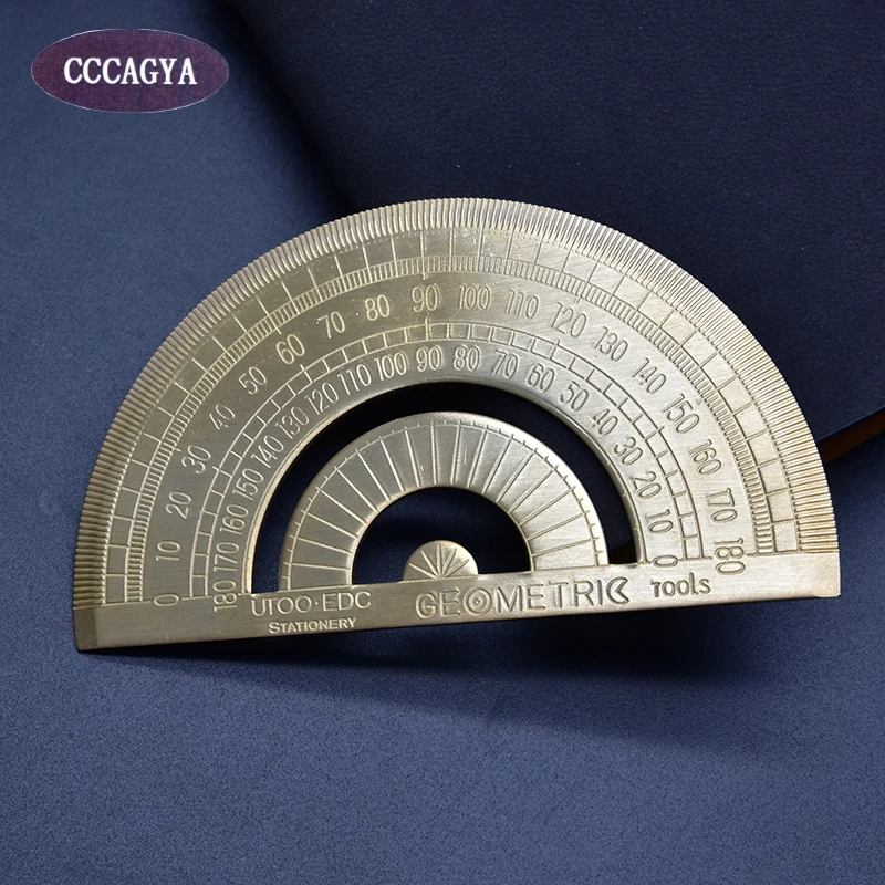 CCCAGYA H003 длина 10 см высококачественный медный транспортир офисные и школьные принадлежности Школьные образовательные принадлежности измерительные инструменты