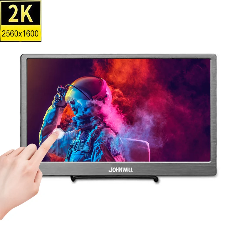 10 1 дюймовый 2K сенсорный экран портативный игровой монитор ПК Тип C HD IPS HDMI USB