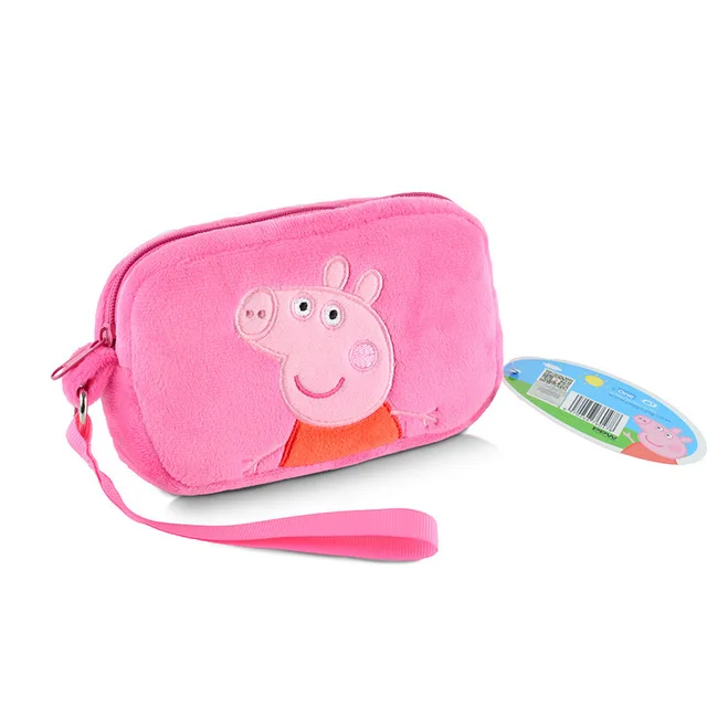 Pepa2 Peppa Pig Джордж Page плюшевый игрушечный кошелек милый мальчик девочка мультфильм Действие Модель персонажа кошелек лучший подарок на день рождения для детей - Цвет: Pepa2