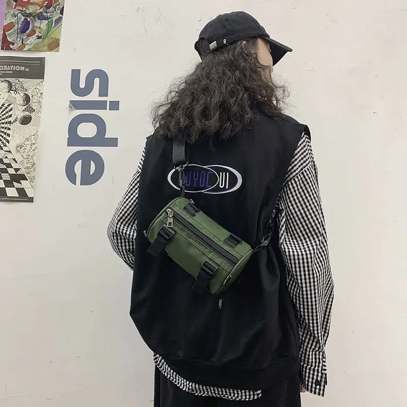 

Shoulder Bag Women's Student 2020 New Trendy Tooling Sports Ins Small Shoulder Bag Personality Casual Messenger Bag Girl