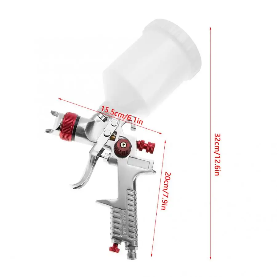 Горячий Профессиональный 1 4 мм сопло 600 мл гравитационный Тип Пневматический