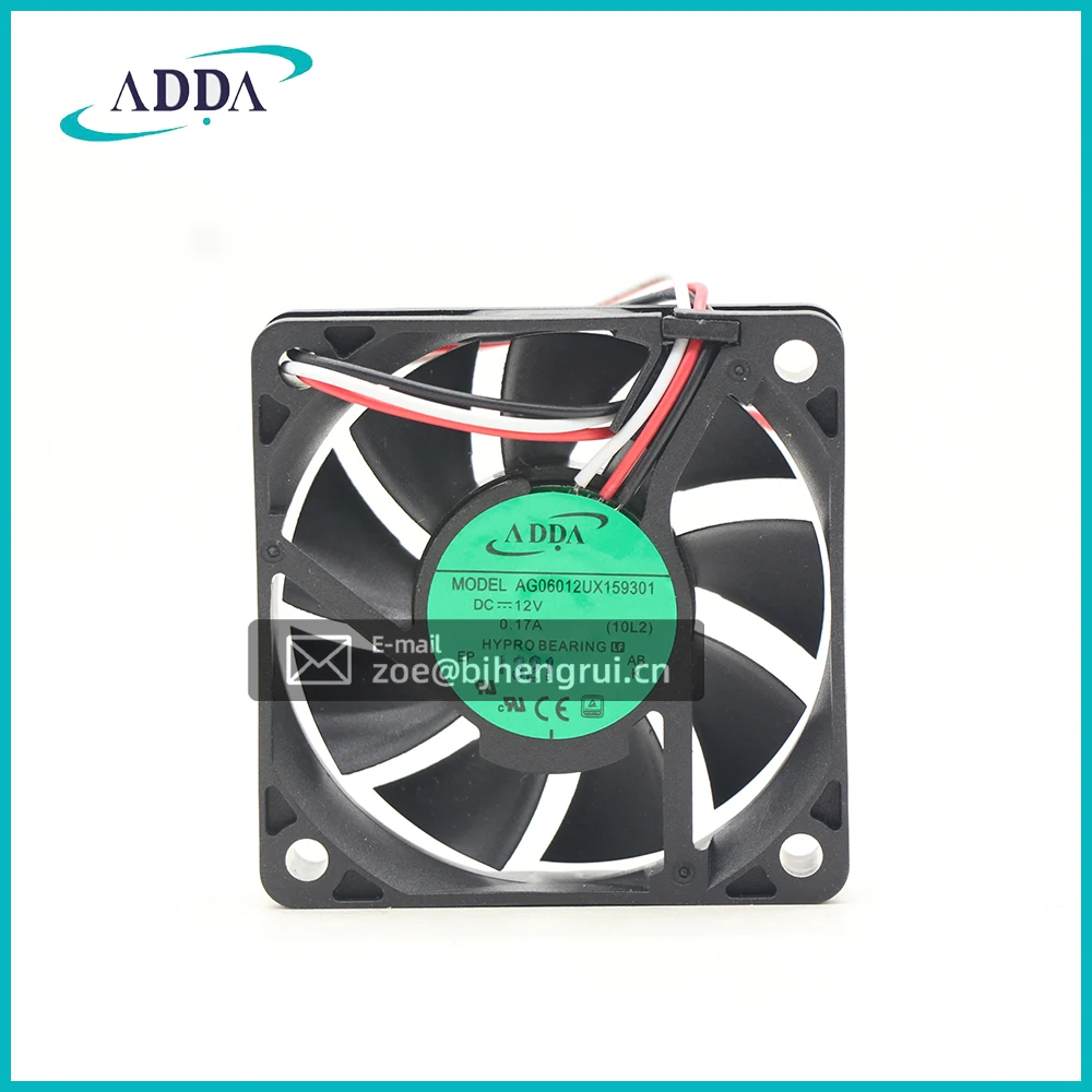 

Осевая панель охлаждения AG06012UX159301, 12 В, 0,17 А, 3 провода, 60x60x15 мм